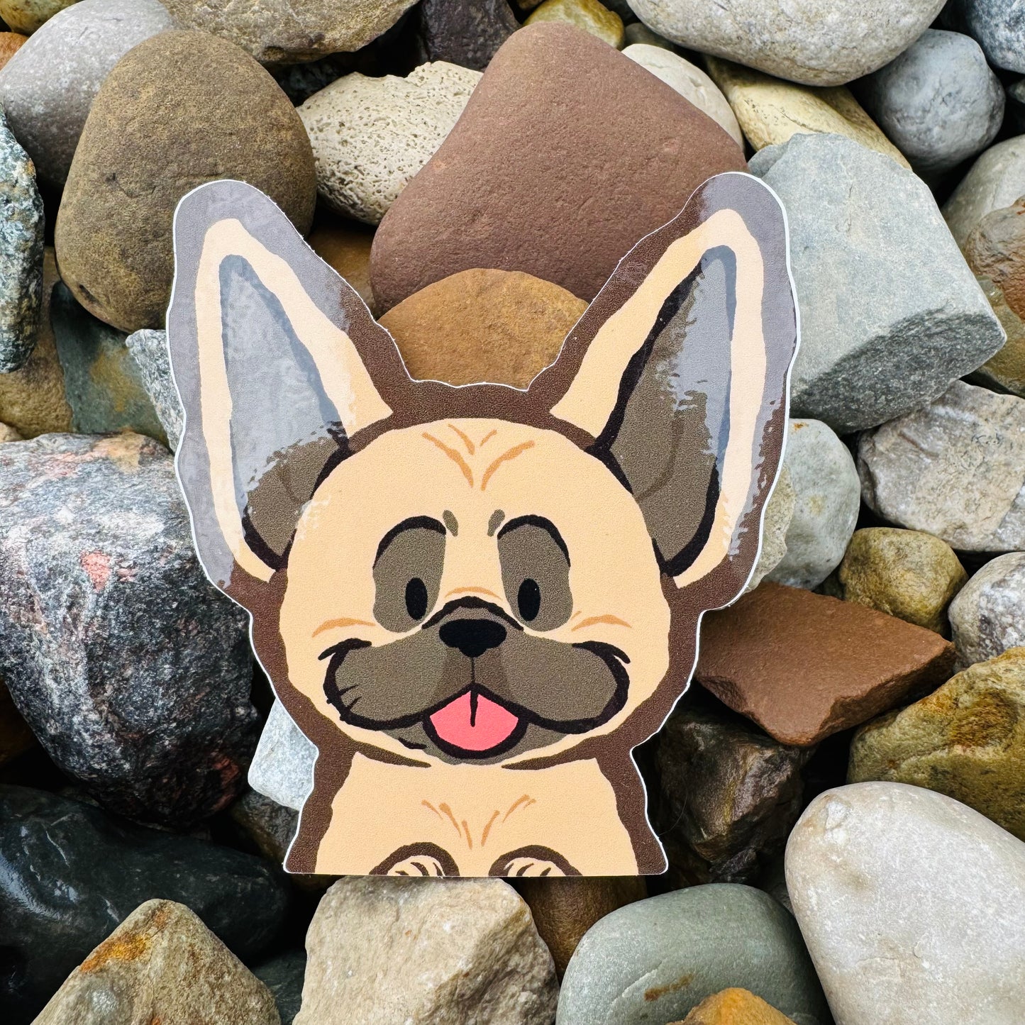 French Bulldog Vinyl Peeker Sticker