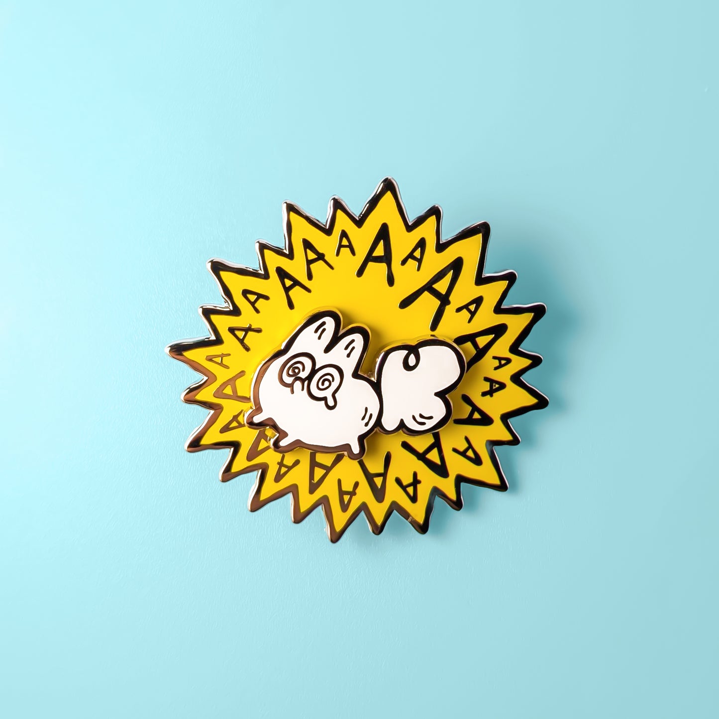 AAAAAA Spinner - Anxiety Fox Enamel Pin