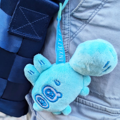 Made By Nao! Smol Feelings plush toy depicting an anxious mood, soft fabric with detailed facial expression.