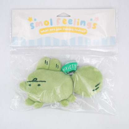 Smol Feelings plush toy by Made By Nao! showing colorful, soft mood plush toy in its packaging.