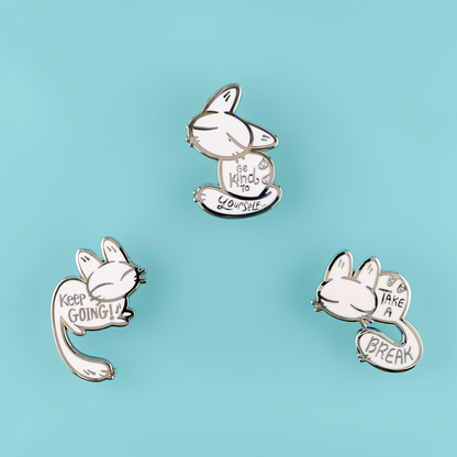 Take a Break - Calming Kitty Enamel Pin