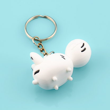 Anxiety Fox PVC Keychain