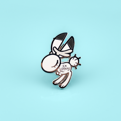 I'm Listening - Support Bunny Enamel Pin