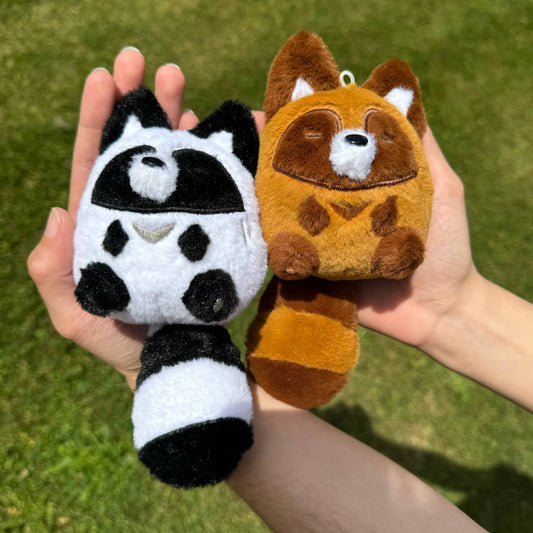 Tanuki plush toy from Pocket Friends by Made By Nao! soft, detailed plush with adorable features in tan color.