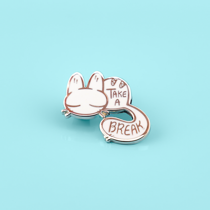 Take a Break - Calming Kitty Enamel Pin