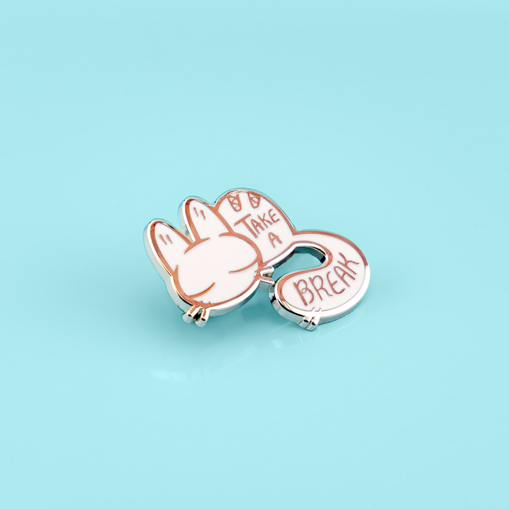 Take a Break - Calming Kitty Enamel Pin
